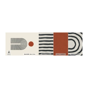 Fotobehang Monster Premium Sand - Magnetisme van vormen en kleuren - Abstractie, Grafisch, Modern patroon - 100x30 cm