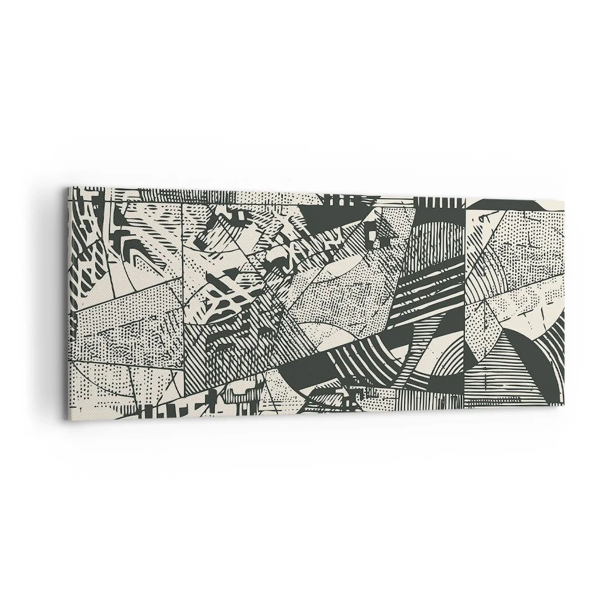 Schilderen op canvas - De dynamiek van nu - 120x50 cm