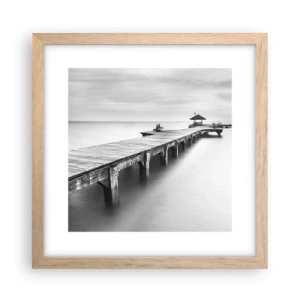 Een poster in een licht eiken lijst - In de verte - 30x30 cm