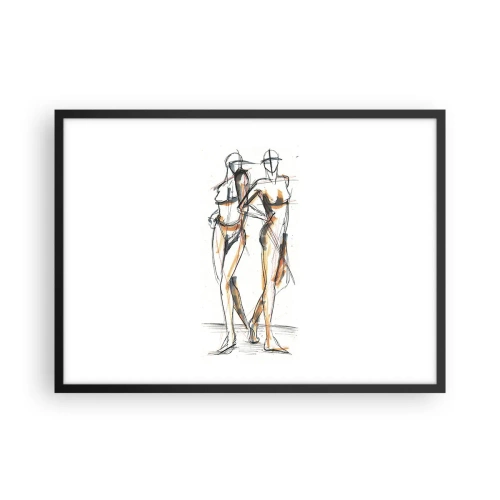 Poster in een zwarte lijst - Een studie van genade - 70x50 cm