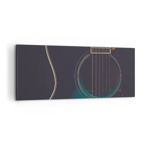 Schilderen op canvas - Nog even voordat het klinkt - 100x40 cm
