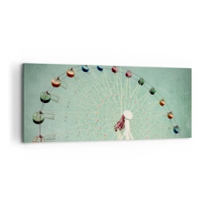 Schilderen op canvas - Wij nodigen u uit om plezier te hebben - 100x40 cm