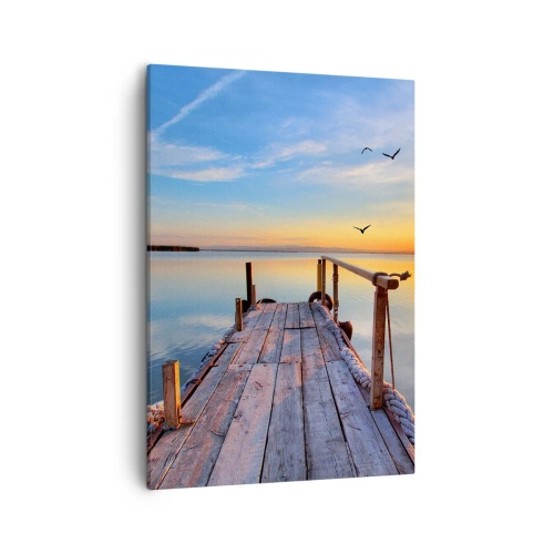 Schilderen op canvas - Loop recht naar de zon - 50x70 cm