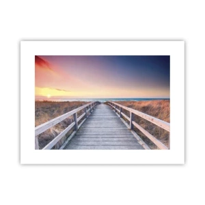 Poster - Baltische avond aurora - 40x30 cm