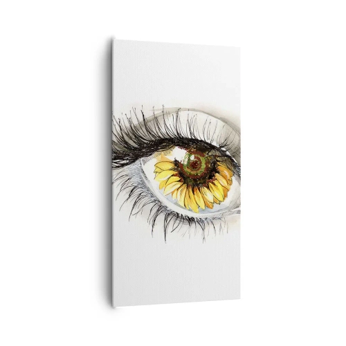 Schilderen op canvas - Een look zo warm als de zomer - 65x120 cm