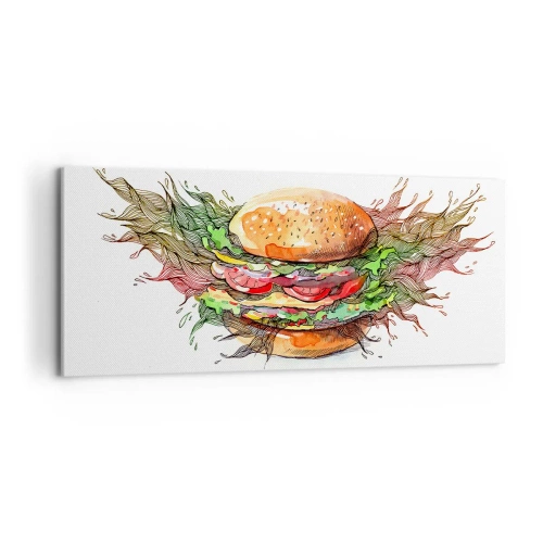Schilderen op canvas - Hete verleiding - 100x40 cm