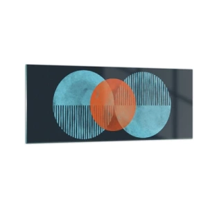 Schilderen op glas - Symmetrische compositie - 100x40 cm