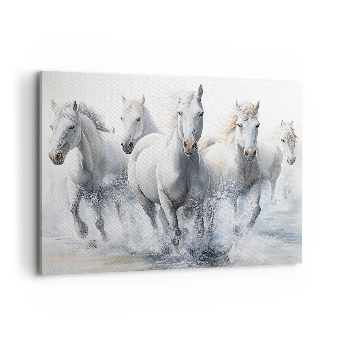 Schilderen op canvas - Witte magie - 100x70 cm