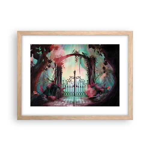 Een poster in een licht eiken lijst - Geheime Tuin - 40x30 cm