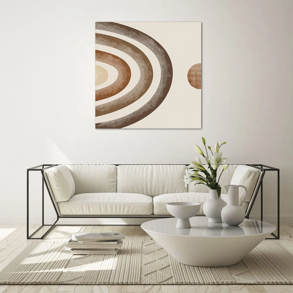 Schilderen op glas - In een sterrenstelsel ver, ver weg - 70x70 cm
