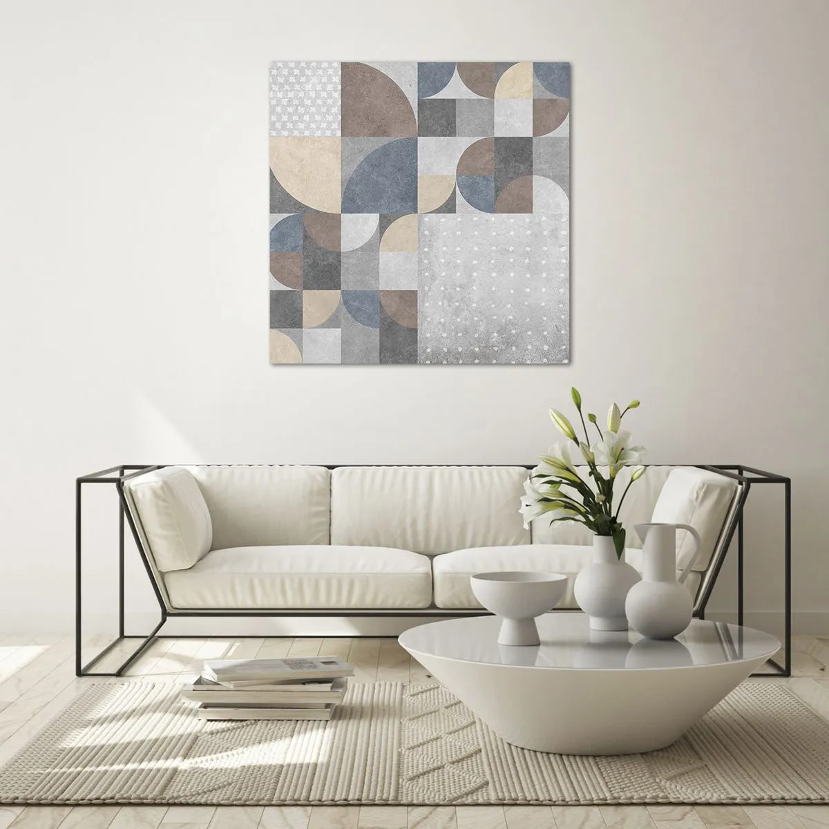 Schilderen op glas - Keramische fantasie - 70x70 cm