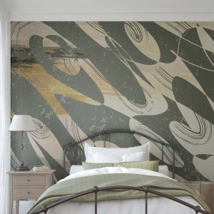 Zelfklevend Fotobehang Deluxe Sticker - Ritmische abstractie - Abstractie, Modern, Op leeftijd - 100x70 cm