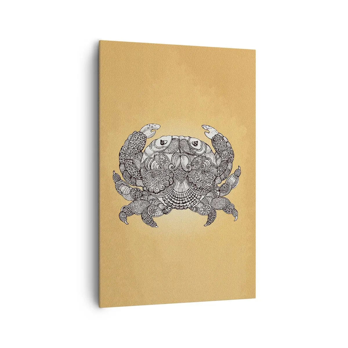 Schilderen op canvas - Verhalen van meneer Krabs - 80x120 cm