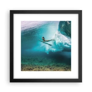 Poster in een zwarte lijst - Onderwaterwereld - 30x30 cm