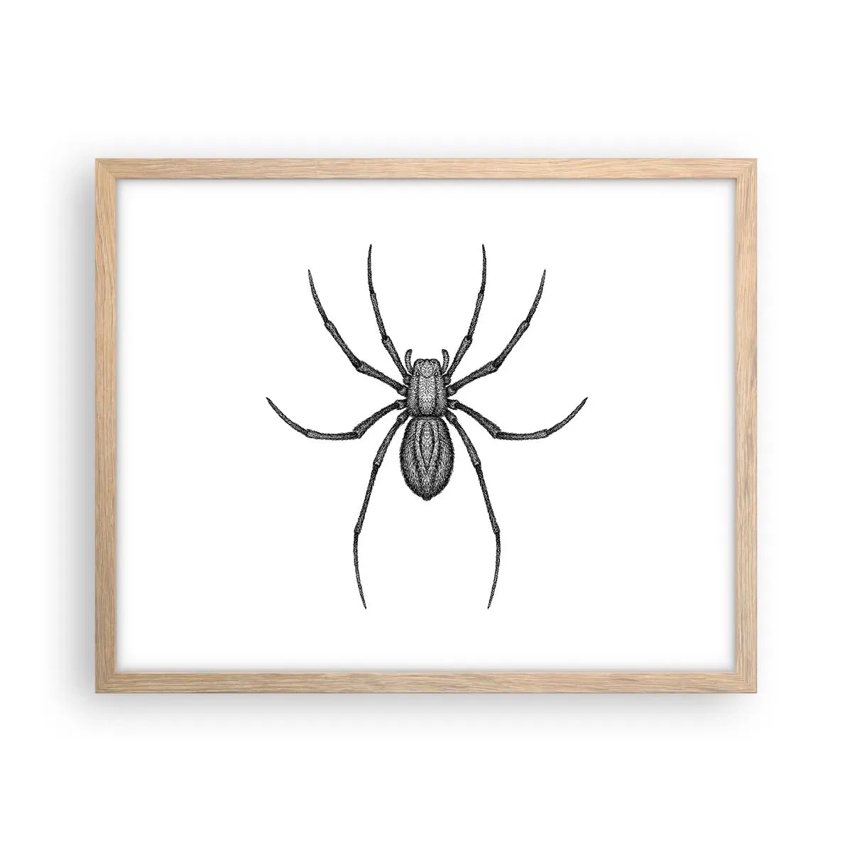 Een poster in een licht eiken lijst - Verontrustende precisie - 50x40 cm