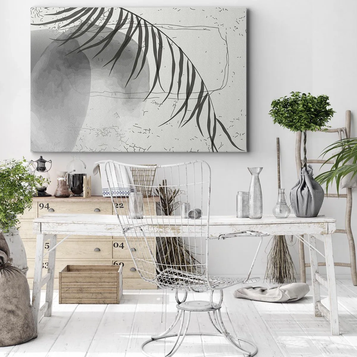 Schilderen op canvas - Het subtiele exotisme van de natuur - 120x80 cm