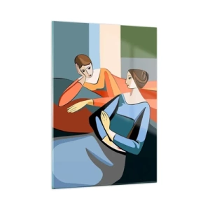Schilderen op glas - Een moment van vertrouwen - 50x70 cm