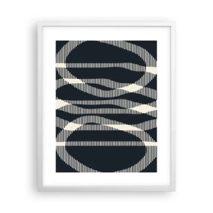 Poster in een witte lijst - Een poging om de duisternis te doorbreken - 40x50 cm