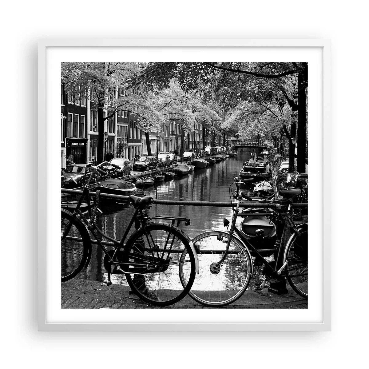 Poster in een witte lijst - Een heel Nederlands uitzicht - 60x60 cm