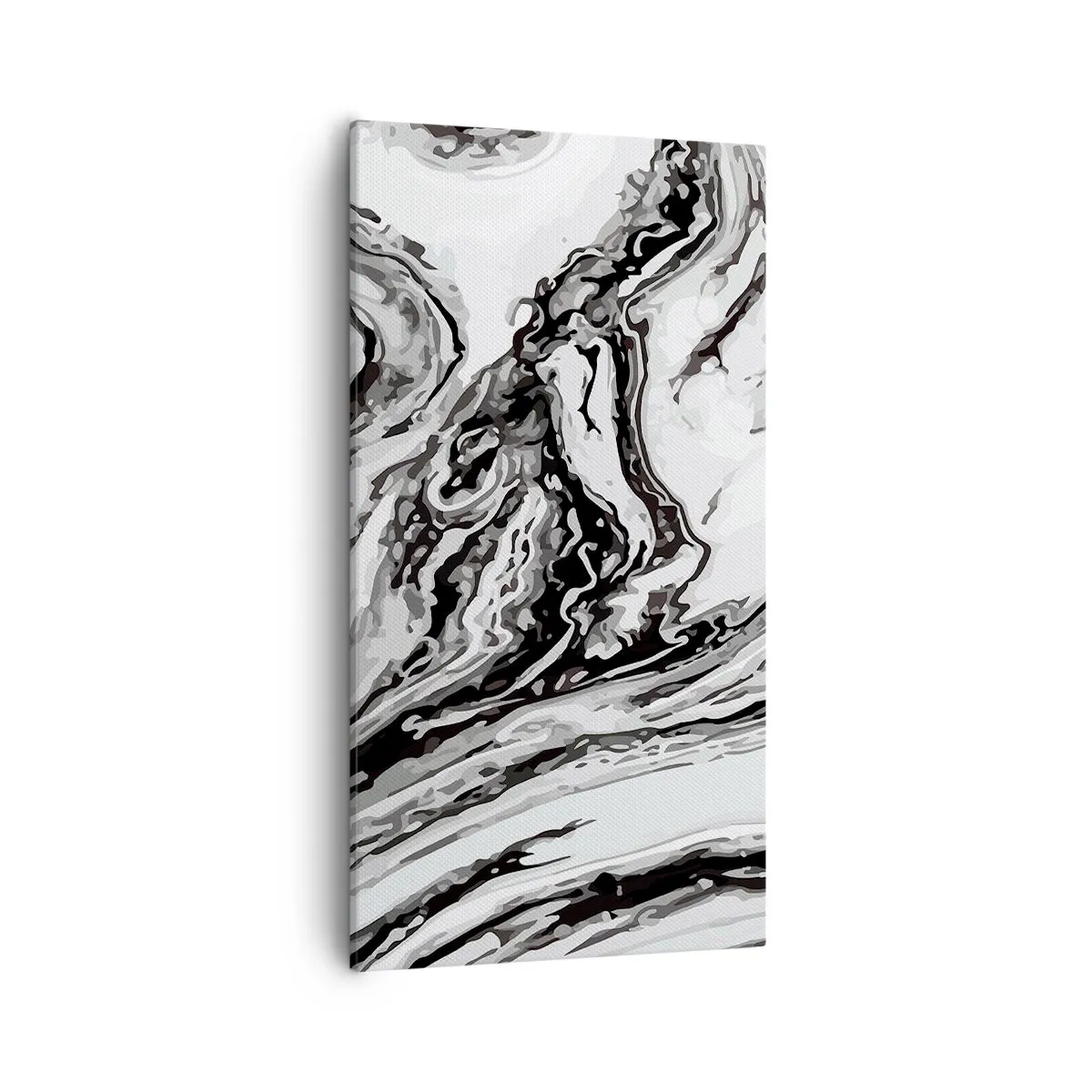 Schilderen op canvas - In het begin was er chaos - 55x100 cm