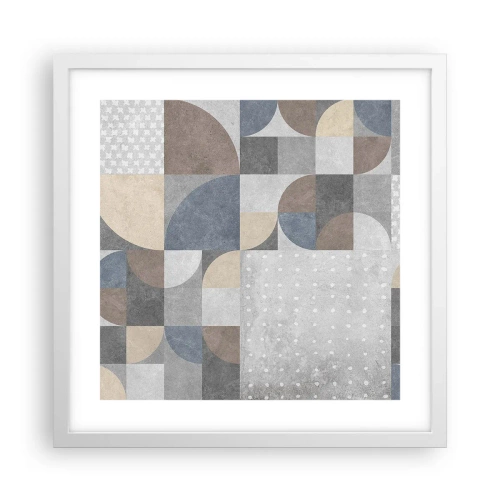 Poster in een witte lijst - Keramische fantasie - 40x40 cm