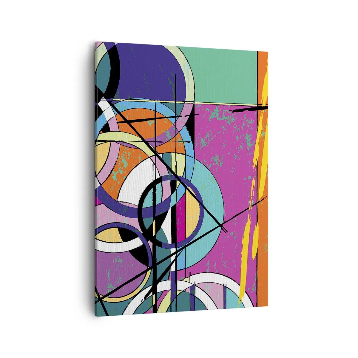 Schilderen op canvas - Wiel voor wiel - 50x70 cm