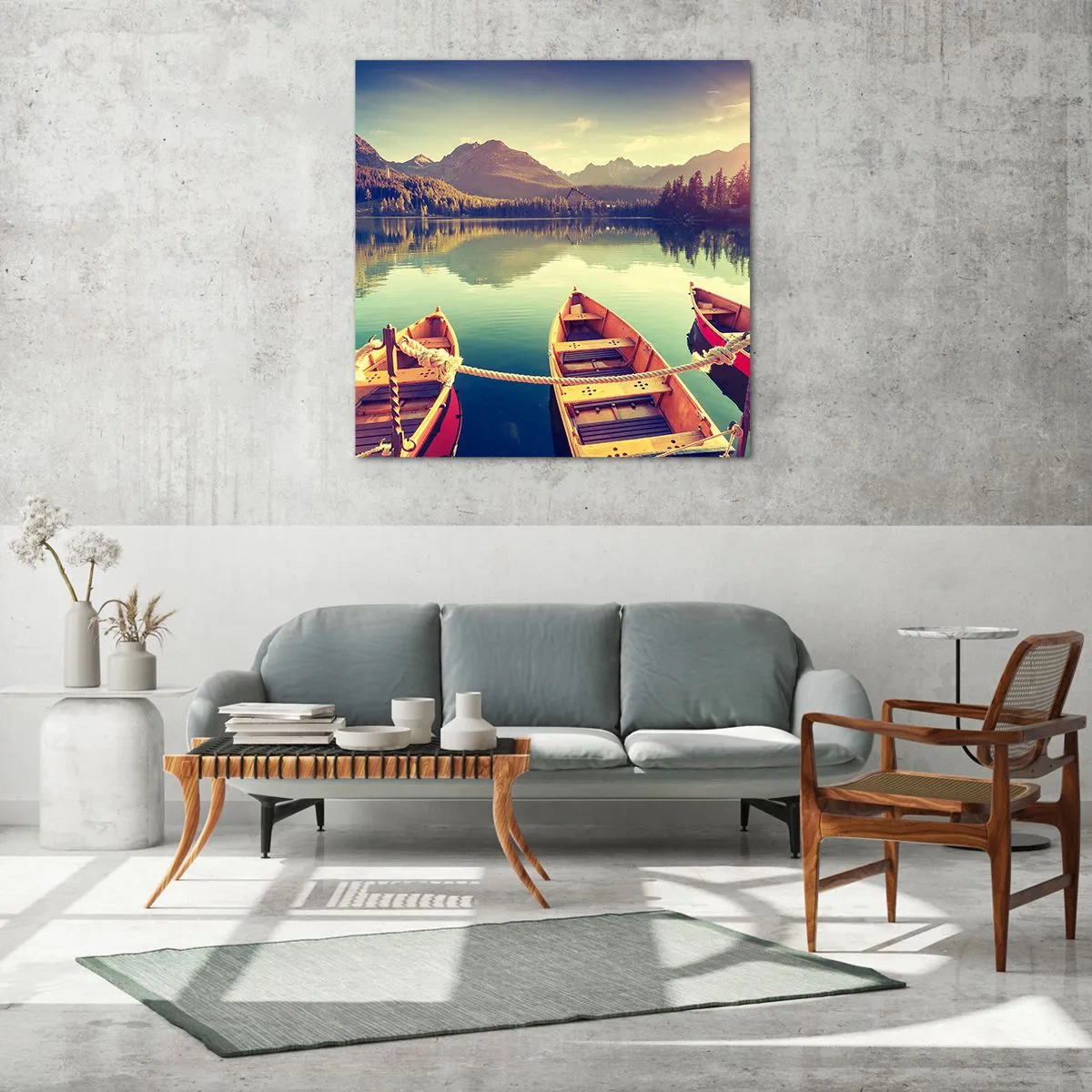 Schilderen op glas - Leef volgens haar wetten - 70x70 cm