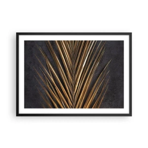 Poster in een zwarte lijst - Het goud van de tropen - 70x50 cm