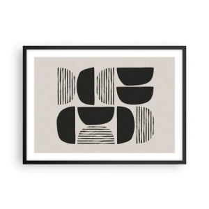 Poster in een zwarte lijst - Halfslachtige deals - 70x50 cm