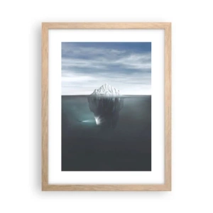 Een poster in een licht eiken lijst - Onderwater mysterie - 30x40 cm