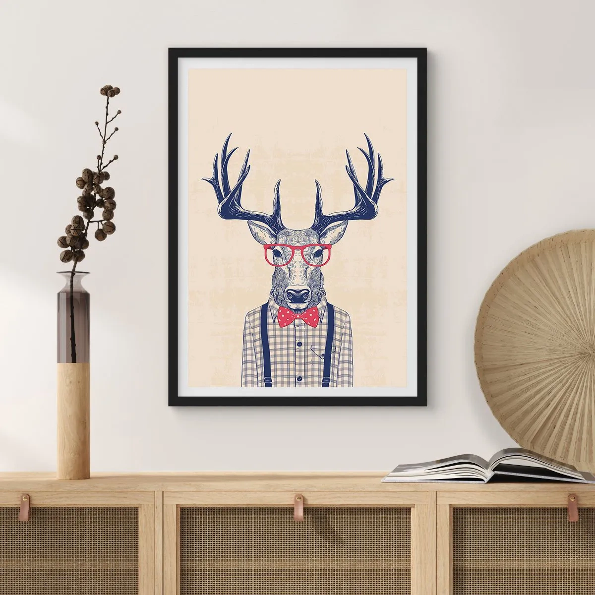 Poster in een zwarte lijst - Een grappig extravaganza - 30x40 cm