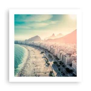 Poster - Eeuwige vakantie in Rio - 50x50 cm