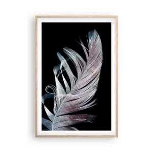 Een poster in een licht eiken lijst - Denk aan aanraking - 61x91 cm