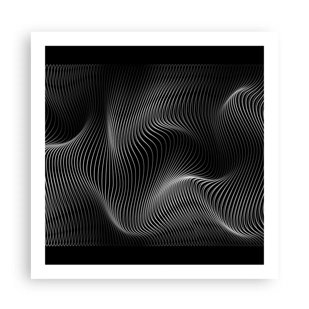 Poster - Dans van licht in de ruimte - 60x60 cm