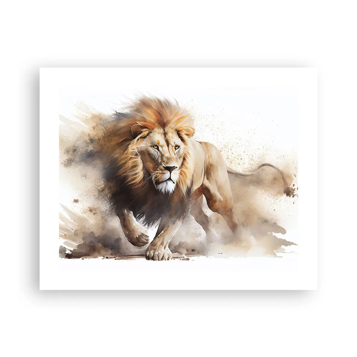 Poster - De koning vertrekt - 50x40 cm