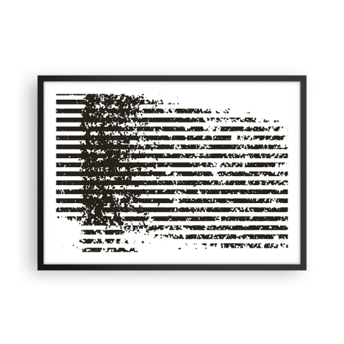 Poster in een zwarte lijst - Ritme en ruis - 70x50 cm