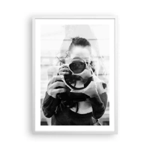 Poster in een witte lijst - Maker en materiaal - 50x70 cm