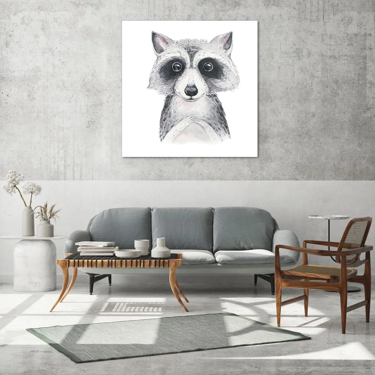 Schilderen op glas - Een moment om te verhuizen - 70x70 cm