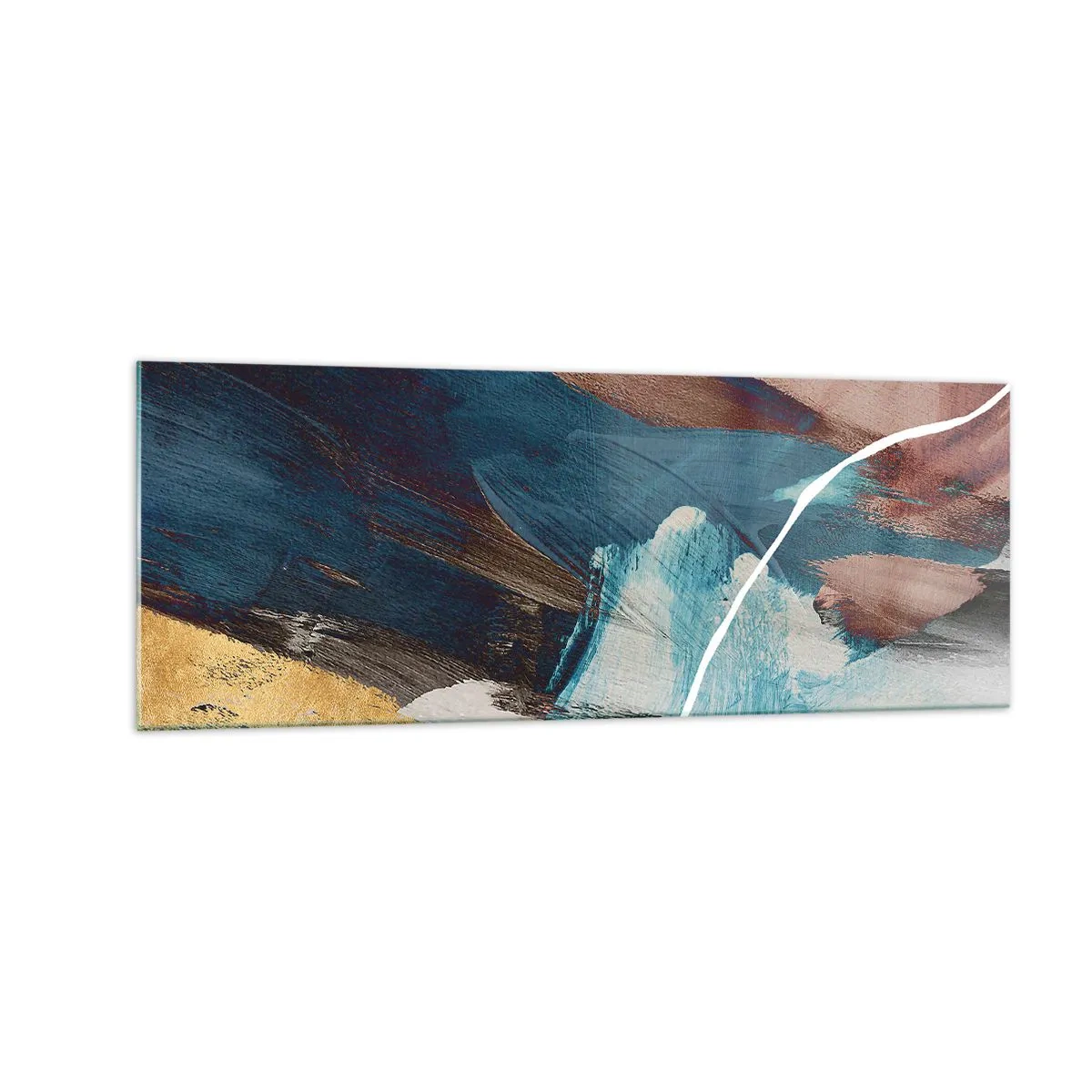 Schilderen op glas - Met panache en energie - 140x50 cm