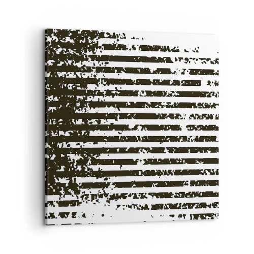 Schilderen op canvas - Ritme en ruis - 60x60 cm