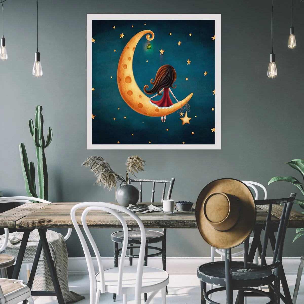 Poster - Een keer… - 40x40 cm