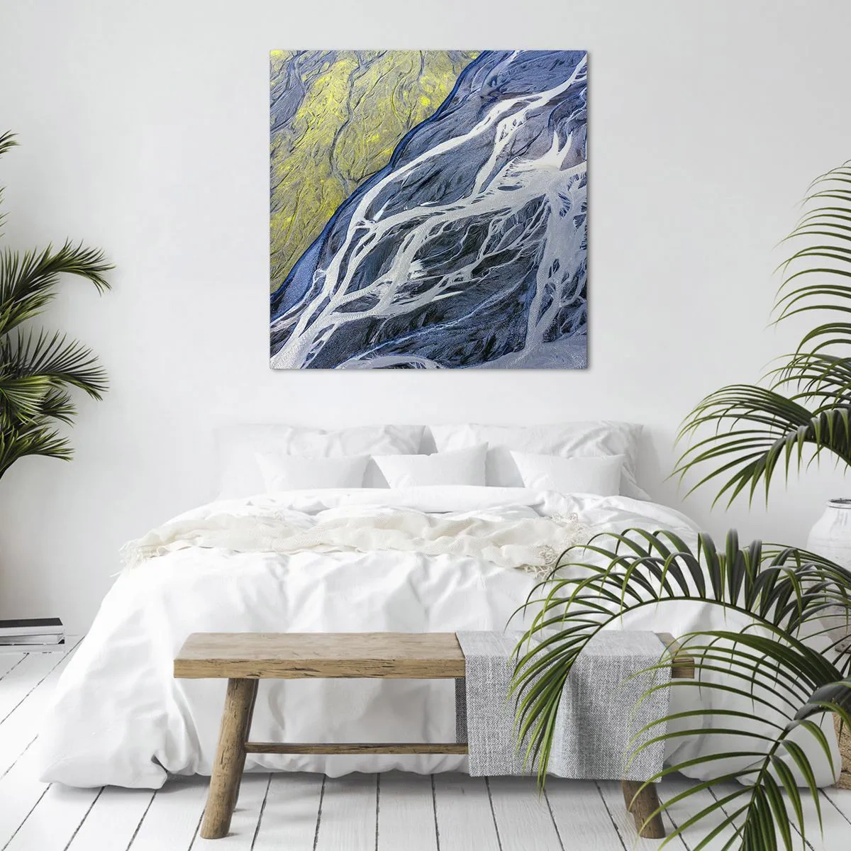 Schilderen op canvas - Rotstekeningen van de natuur - 60x60 cm