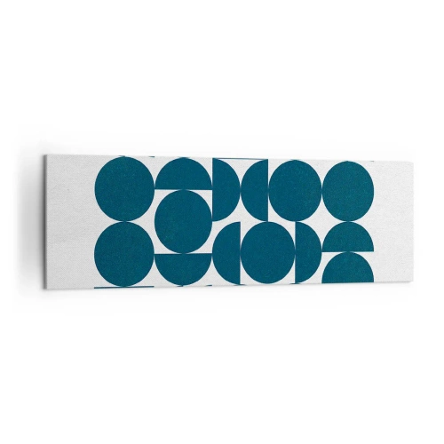 Schilderen op canvas - Cirkels en halfcirkels - 160x50 cm