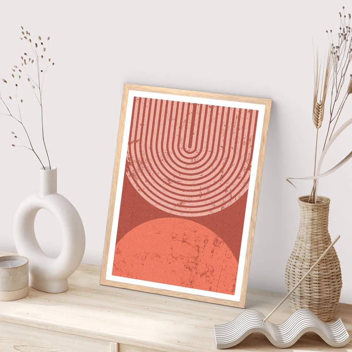 Een poster in een licht eiken lijst - Een nauwe band - 61x91 cm