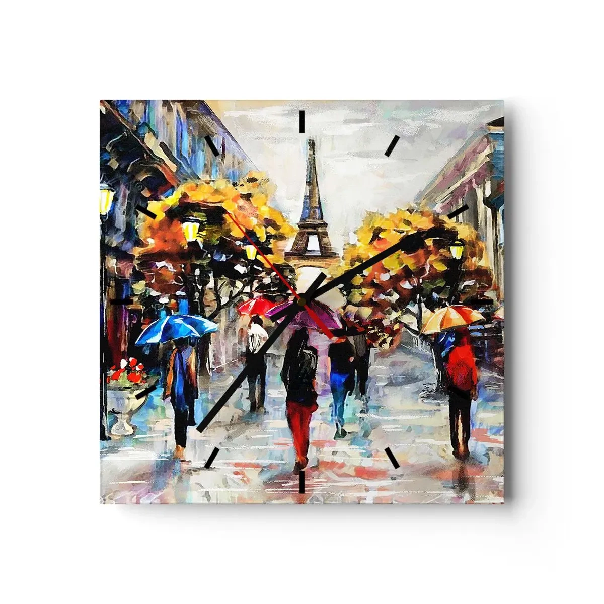 Wandklok - Klok - Vooral mooi in de herfst - 40x40 cm