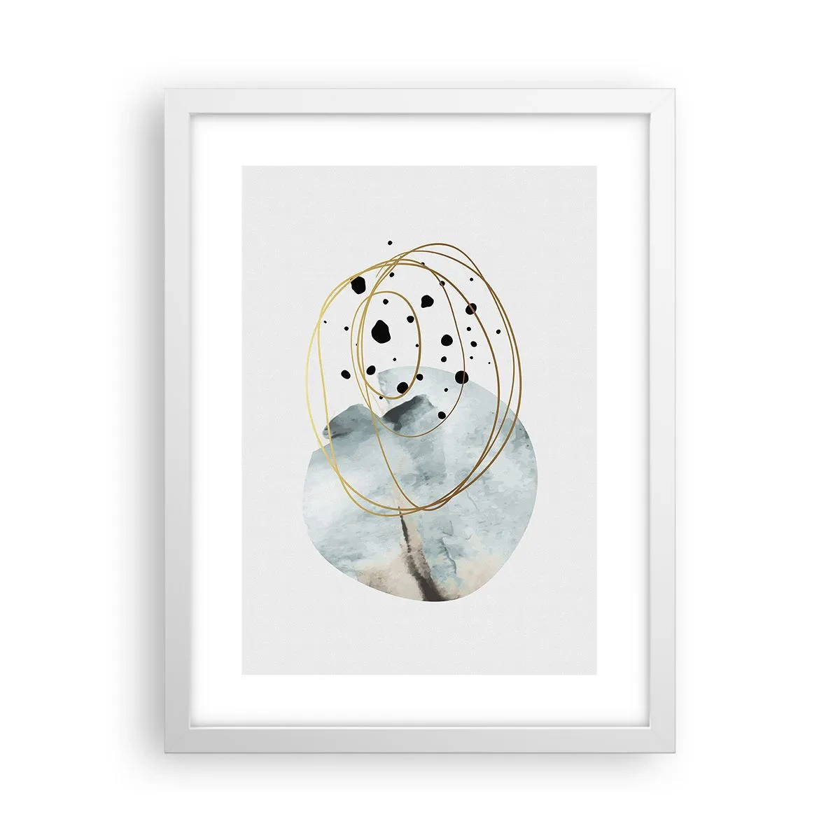 Poster in een witte lijst - Omarmd door de ruimte - 30x40 cm