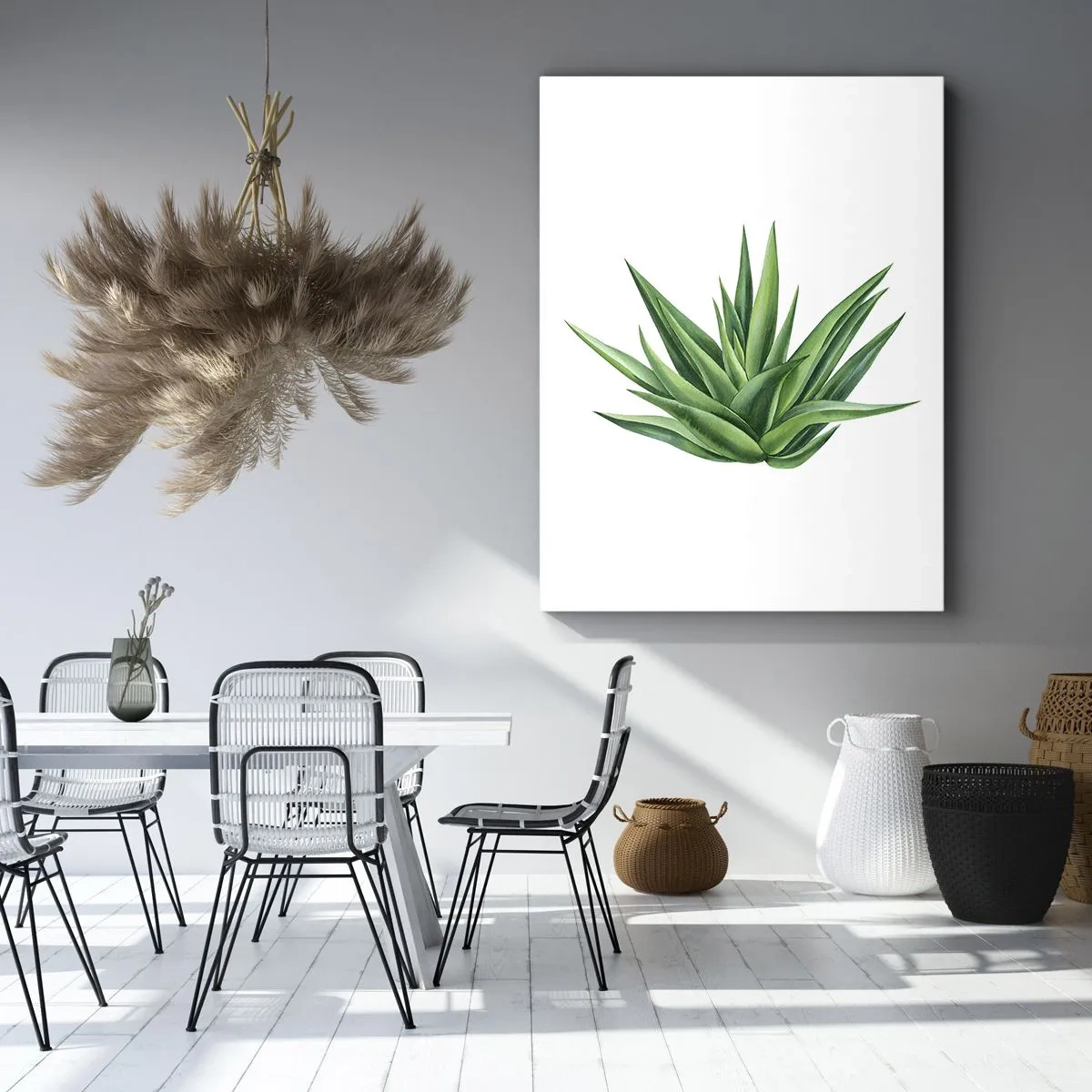 Schilderen op canvas - Groen – kracht – leven - 55x100 cm