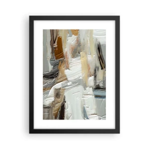 Poster in een zwarte lijst - Kleurrijke lagen - 30x40 cm