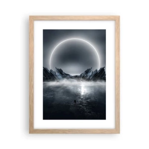 Een poster in een licht eiken lijst - Einde van het verhaal - 30x40 cm