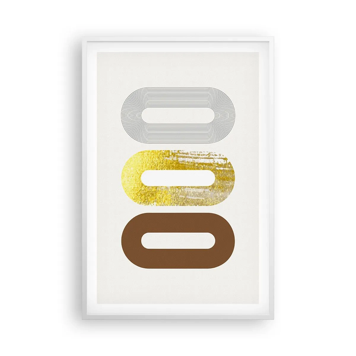 Poster in een witte lijst - Oooo! - 61x91 cm